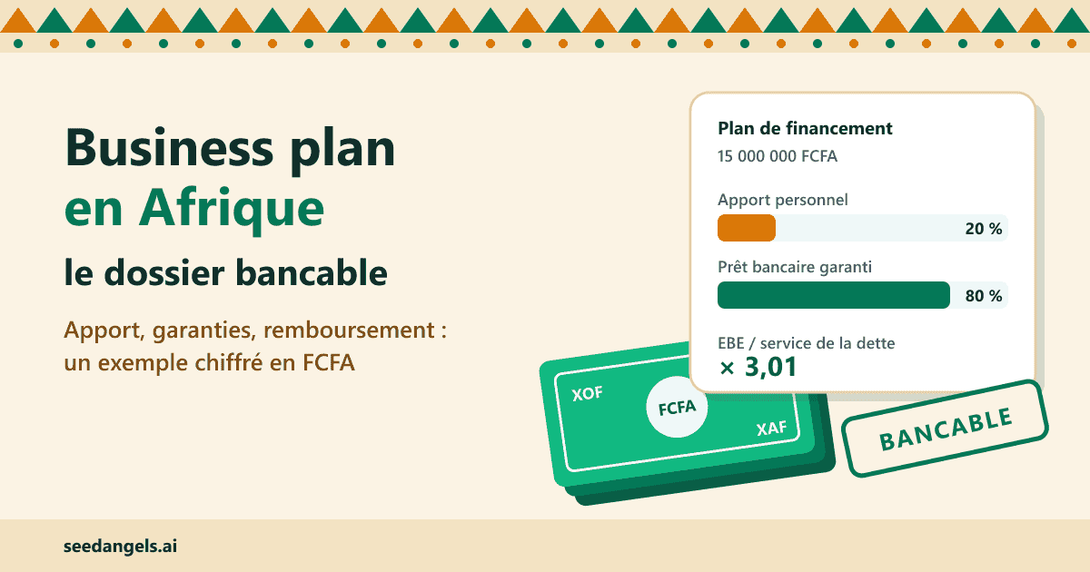 Business plan bancable en Afrique : plan de financement en FCFA d'un maquis à Abidjan