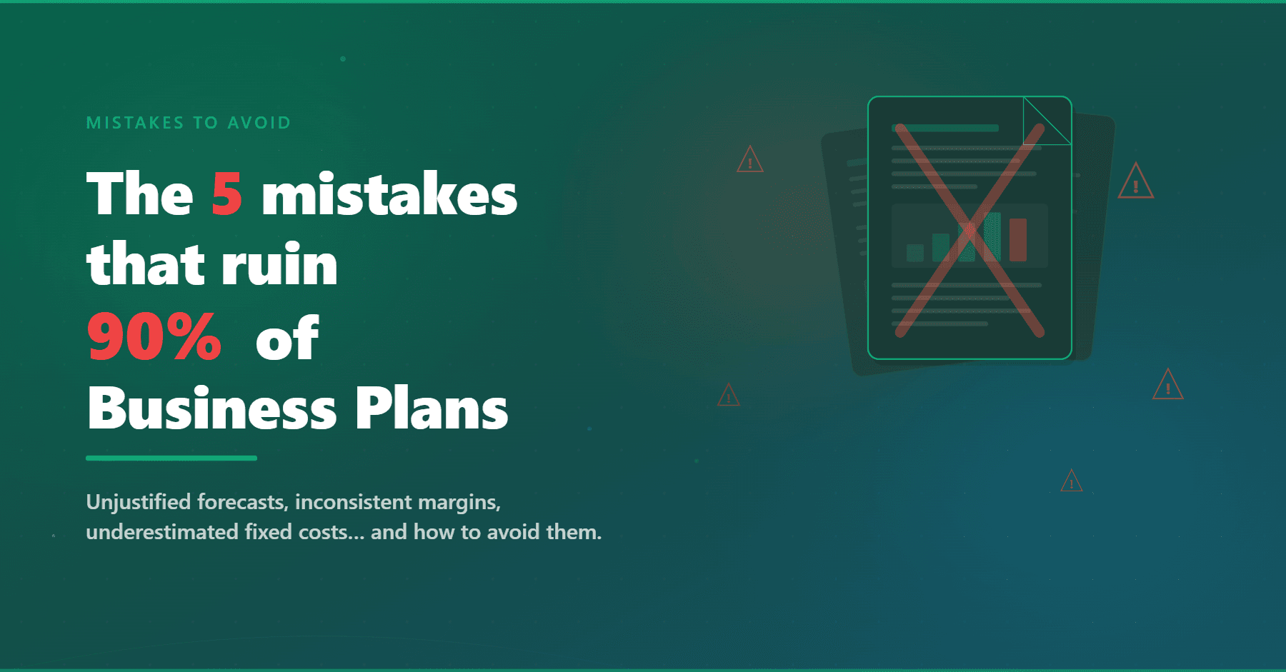 Entrepreneur analyzing business plan mistakes