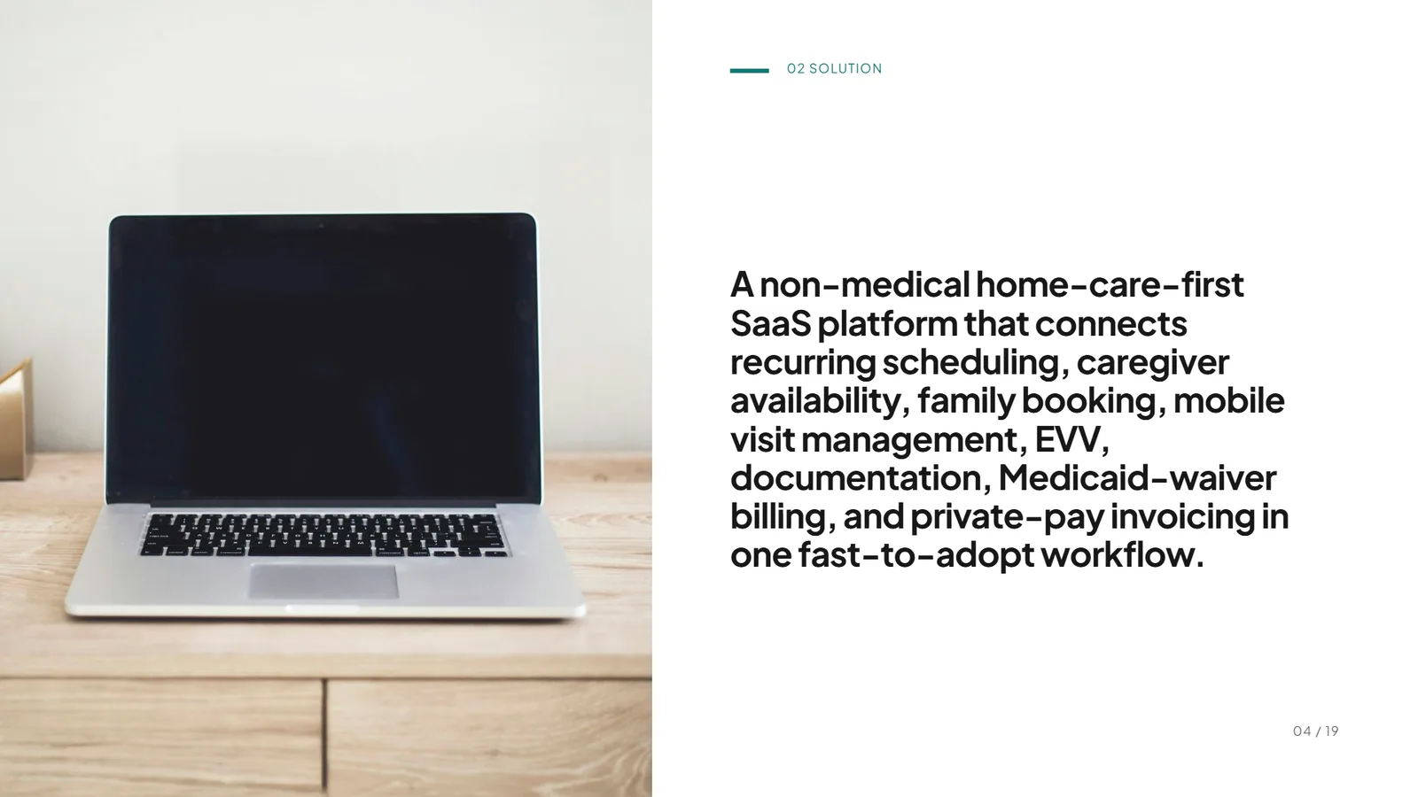 Lumière pitch deck example, Paramedic SaaS startup, slide 4