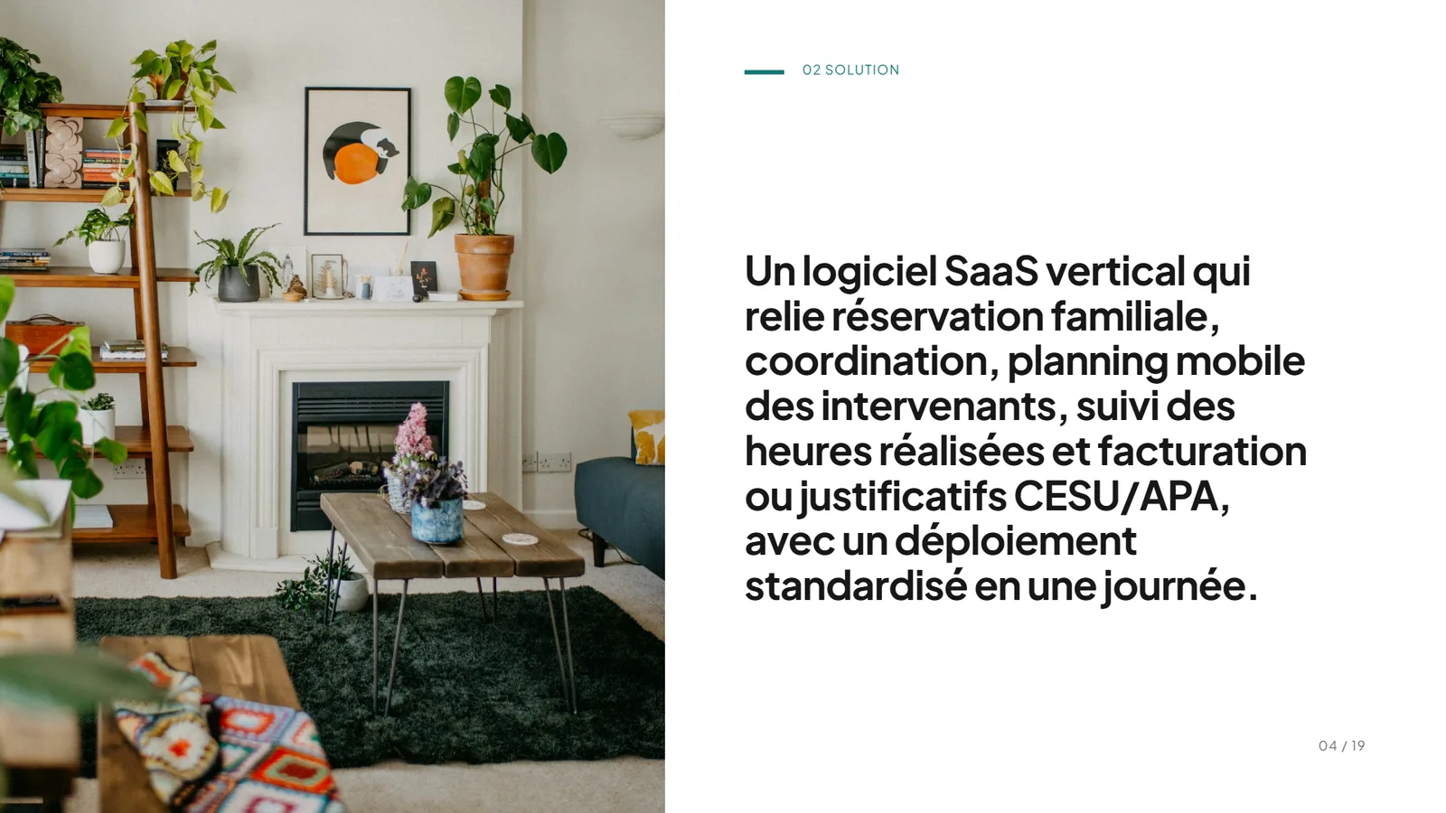 Exemple de pitch deck Lumière, startup SaaS Paramédic, slide 4