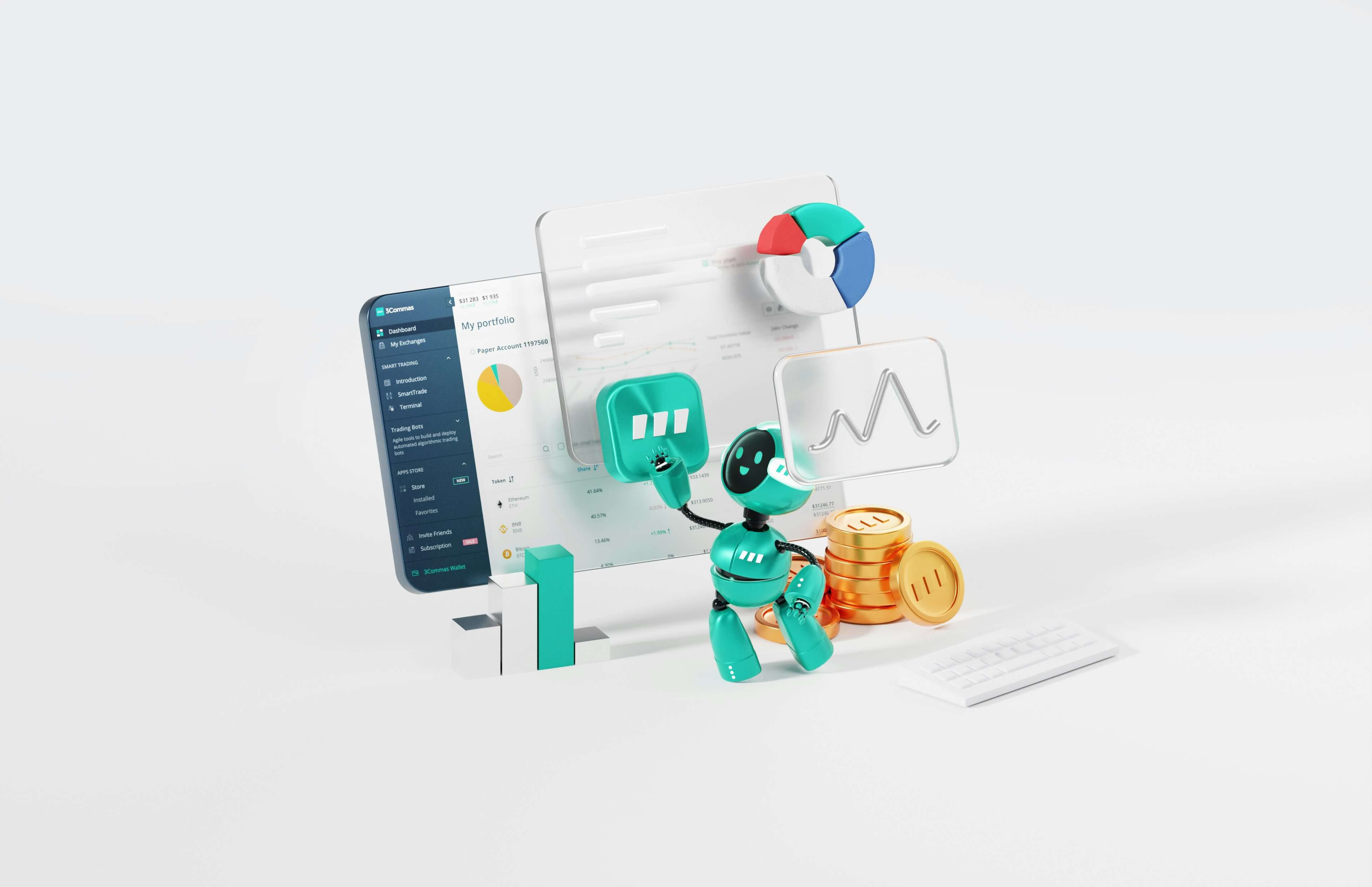 AI-generated business plan displayed on a computer screen