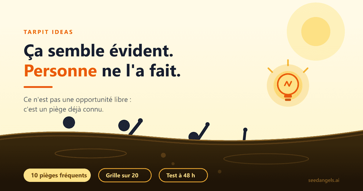 Fausse bonne idée de startup : le piège du puits de goudron